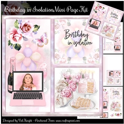 Birthday in Isolation Mini Page Kit