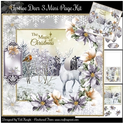 Festive Deer 3 Mini Page Kit