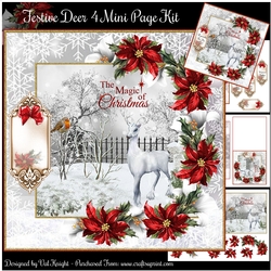 Festive Deer 4 Mini Page Kit