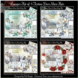 Bumper Kit of 4 Festive Deer Mini Kits
