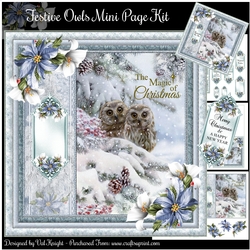 Festive Owls Mini Page Kit   