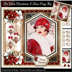 Art Deco Christmas 2 Mini Page Kit