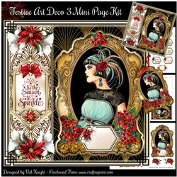 Festive Art Deco 3 Mini Page Kit 