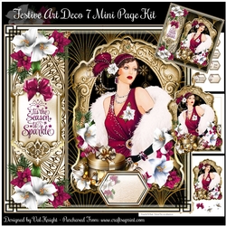 Festive Art Deco 7 Mini Page Kit   