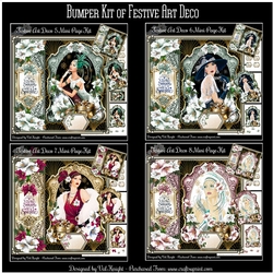 Bumper Kit of Festive Art Deco Mini Page Kits