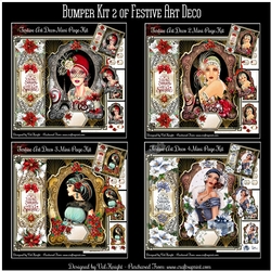 Bumper Kit 2 of Festive Art Deco Mini Page Kits