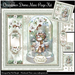 Christmas Glass Dome Mini Page Kit