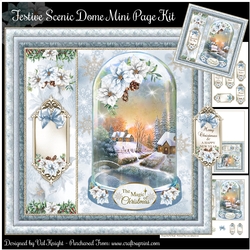 Festive Scenic Glass Dome Mini Page Kit