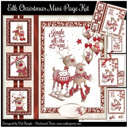 Elk Christmas Mini Page Kit