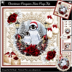 Christmas Penguins Mini Page Kit