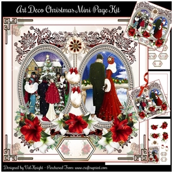 Art Deco Christmas Mini Page Kit