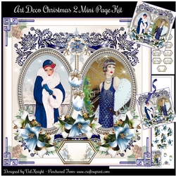 Art Deco Christmas 2 Mini Page Kit