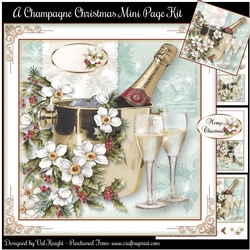 A Champagne Christmas Mini Page Kit