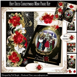 Art Deco Christmas Mini Page Kit