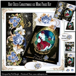 Art Deco Christmas 02 Mini Page Kit