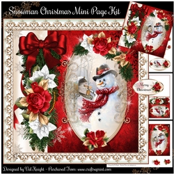 Snowman Christmas Mini Page Kit