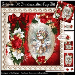 Snowman 02 Christmas Mini Page Kit