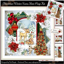 Christmas Winter Scene Mini Page Kit