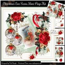 Christmas Eve Scene Mini Page Kit