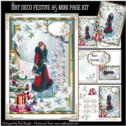 Art Deco Festive A5 Mini Page Kit