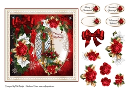  The Magic Of Christmas Card Front With Decoupage