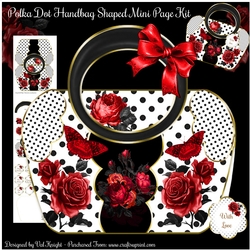 Polka Dot Handbag Shaped Mini Page Kit