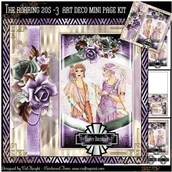 The Roaring 20s 3 Art Deco Mini Page Kit