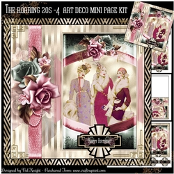 The Roaring 20s 4 Art Deco Mini Page Kit
