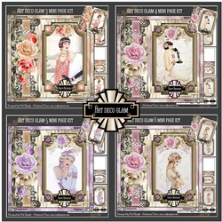 Bumper Kit of 4 Art Deco Glam Mini Page Kits
