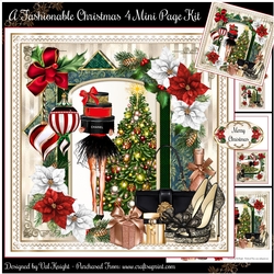 A Fashionable Christmas 4 Mini Page Kit