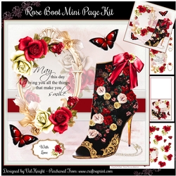 Rose Boot Mini Page Kit 