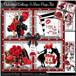 Valentine Collage 3 Mini Page Kit 