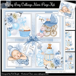 Baby Boy Collage Mini Page Kit