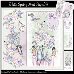 Hello Spring Mini Page Kit