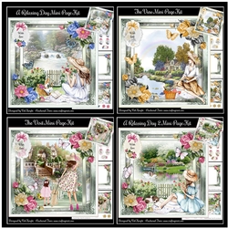 Bumper Kit of 4 Scenic Watercolour Mini Page Kits