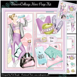 Fitness Collage Mini Page Kit
