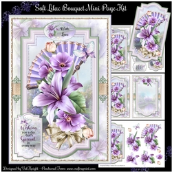 Soft Lilac Bouquet Mini Page Kit 