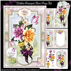 Dahlia Bouquet Mini Page Kit