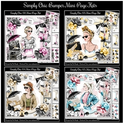 Bumper Kit of 4 Simply Chic Mini Page Kits