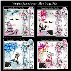 Bumper Kit Of 4 Simply Glam Mini Page Kits