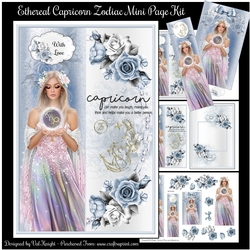 Ethereal Capricorn Zodiac Mini Page Kit