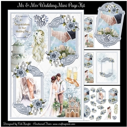 Mr & Mrs Wedding Mini Page Kit