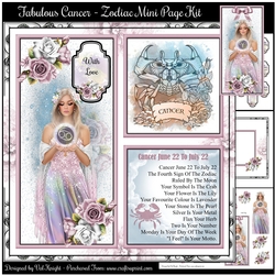 Fabulous Cancer- Zodiac Mini Page Kit