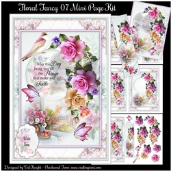Floral Fancy 07 Mini Page Kit