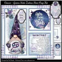 Cancer - Gnome Zodiac Mini Page Kit   