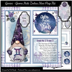 Gemini - Gnome Zodiac Mini Page Kit   
