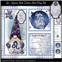 Leo - Gnome Zodiac Mini Page Kit