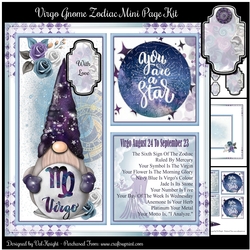 Virgo Gnome Zodiac Mini Page Kit