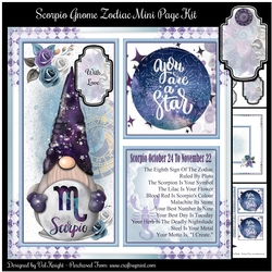 Scorpio Gnome Zodiac Mini Page Kit