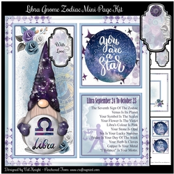 Libra Gnome Zodiac Mini Page Kit